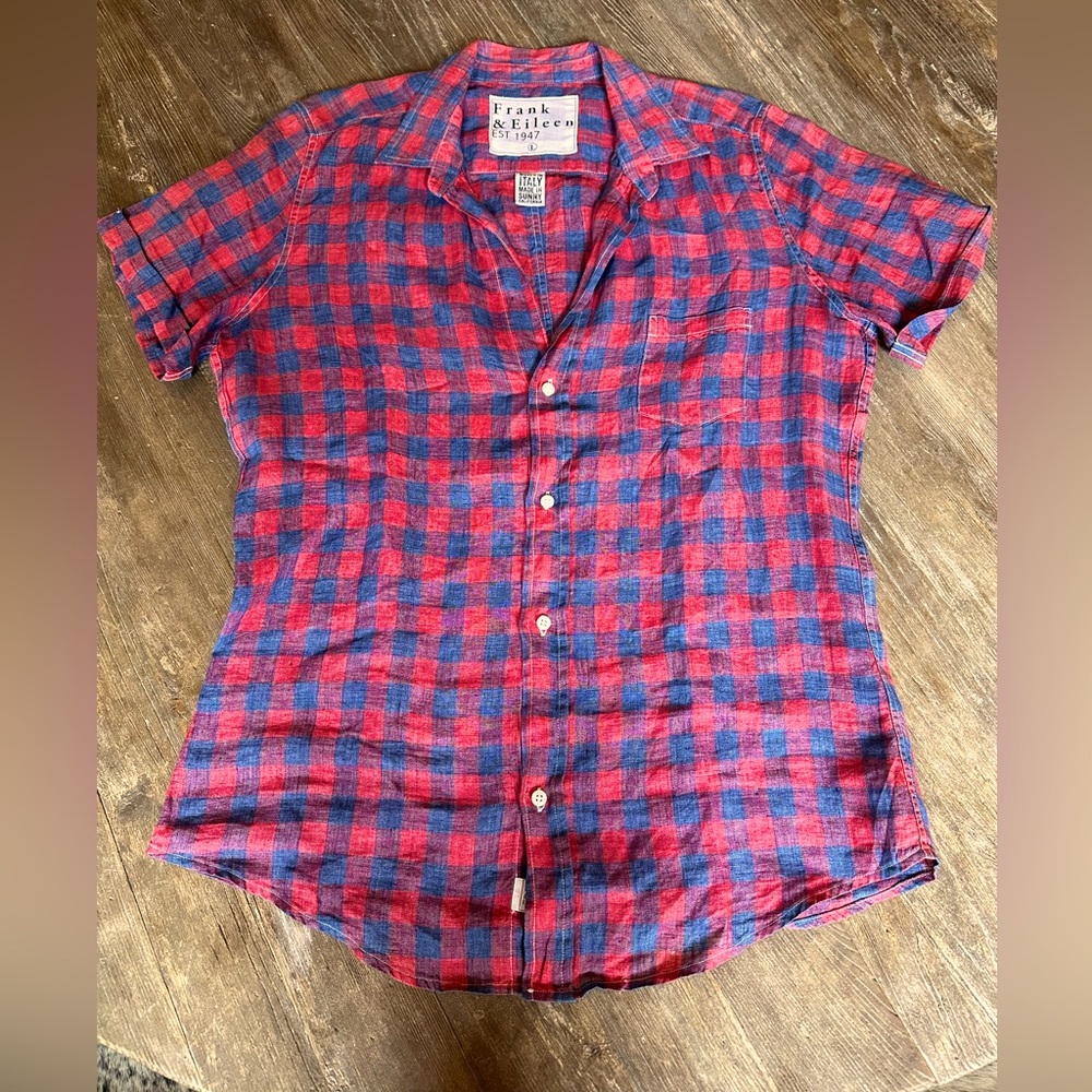 Frank & Eileen Checked Blouse - Large